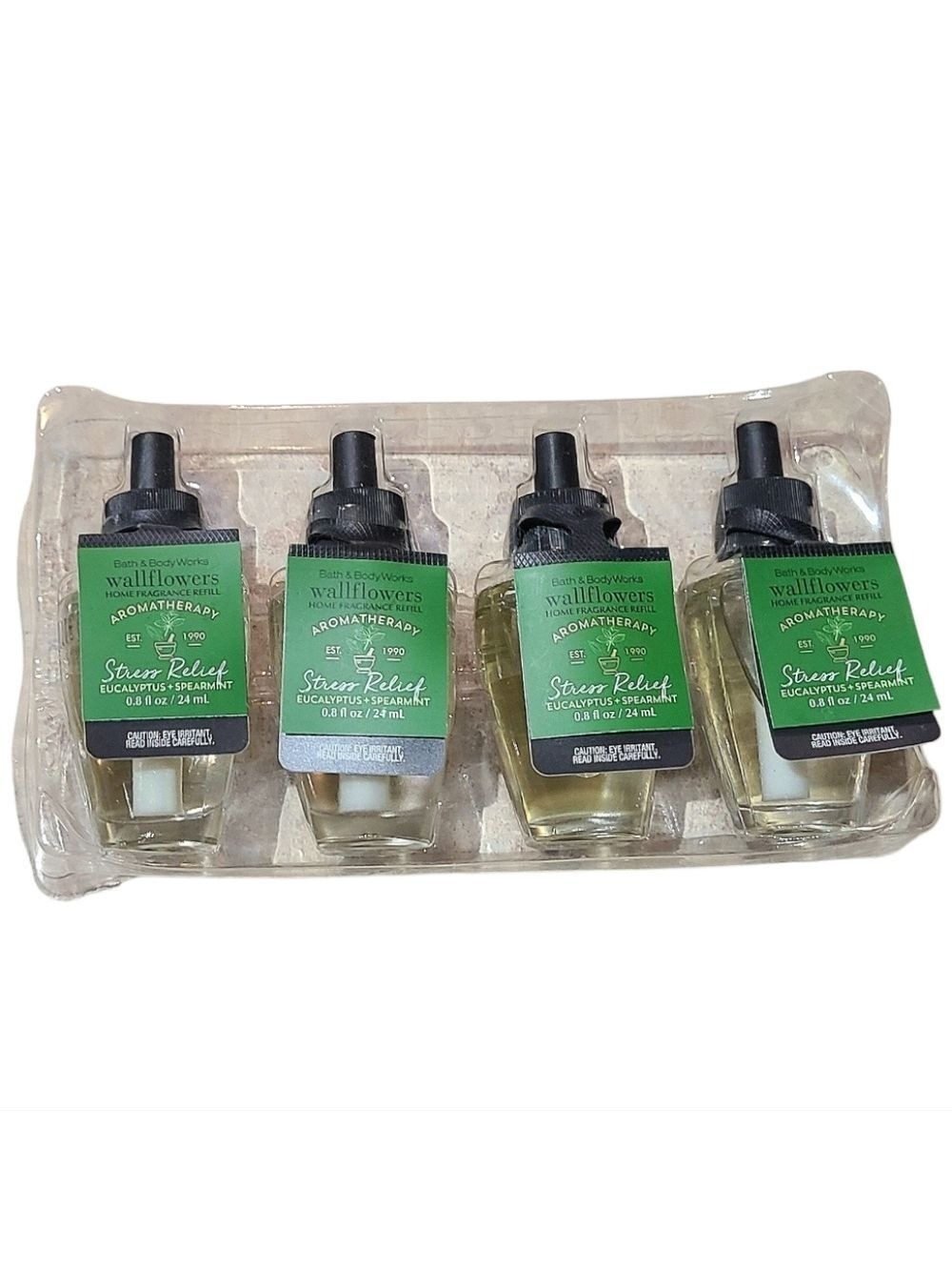 EUCALYPTUS SPEARMINT AROMATHERAPY 4-PIECE WALLFLOWER FRAGRANCE REFILLS